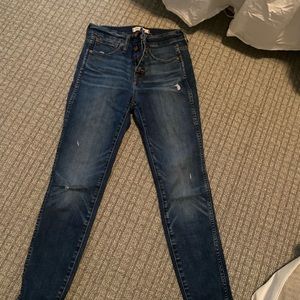 Madewell 10 inch High Rise Skinny Ankle Jean